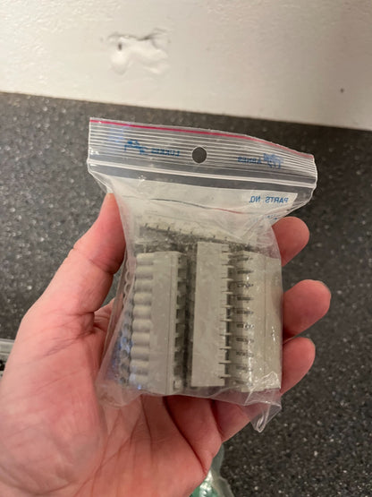 Lot of Phoenix Contact & Assorted Terminal Block Connectors - Mixed Green/Gray