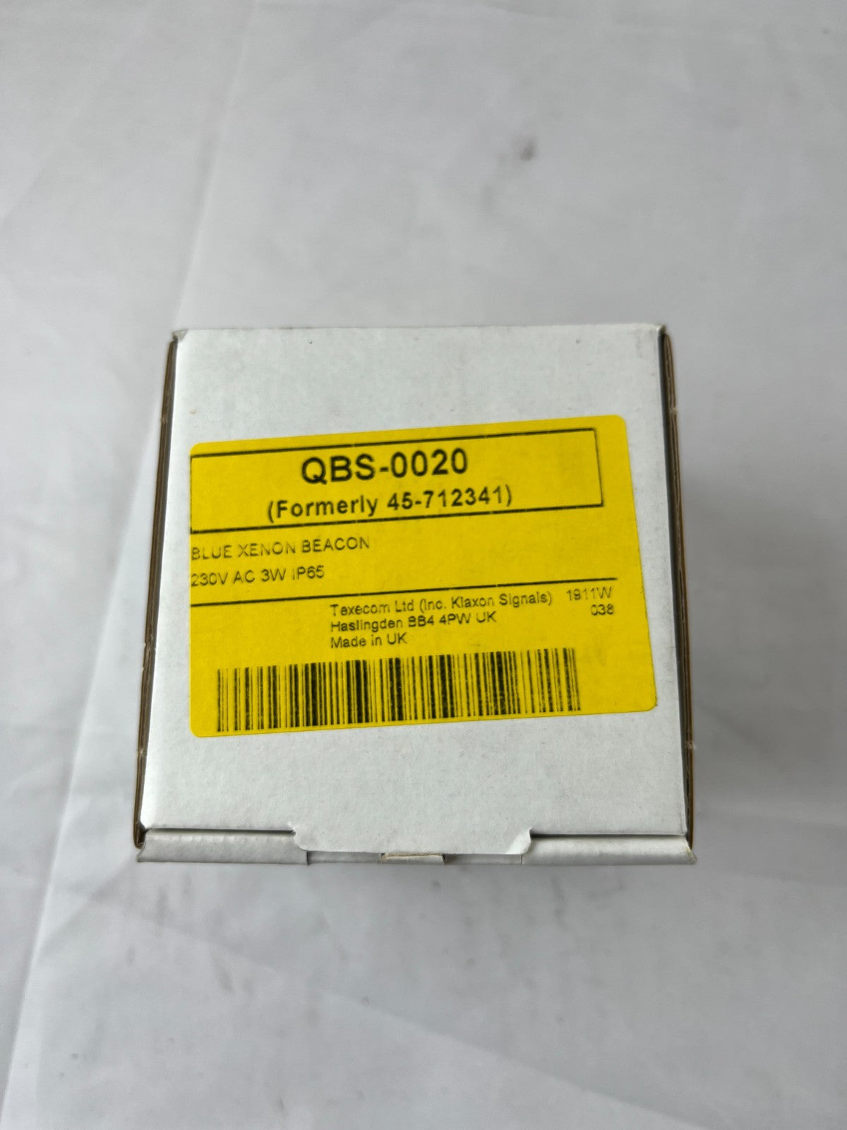 Klaxon QBS‑0020 Flashguard Blue Xenon Beacon 230V AC 3W IP65 Surface Mount New