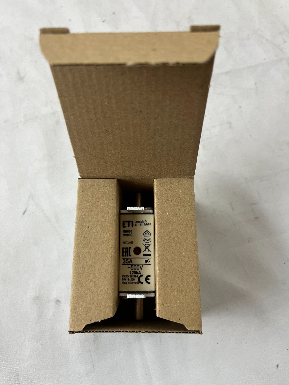 ETI NH000 Fuse Link 35A 500V gG NH Fuse 004181209 3pcs New in Box