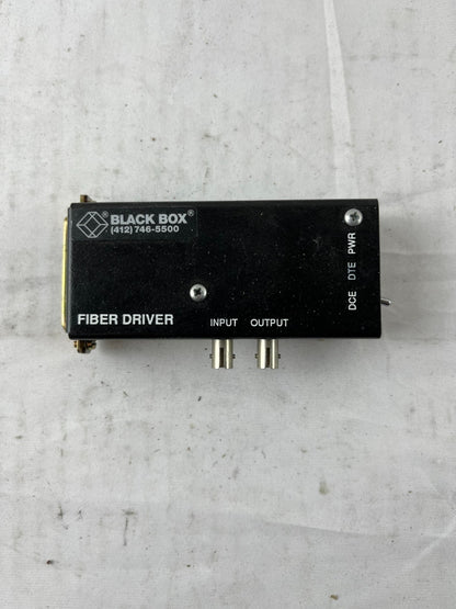 Black Box MD940A Fiber Driver RS‑232 to ST Multimode, DB25, Used Working