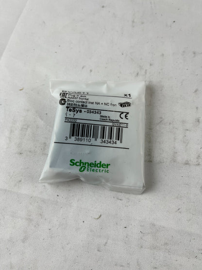 Schneider Electric GVAE11 TeSys Auxiliary Contact Block 1NO+1NC Front Mount New