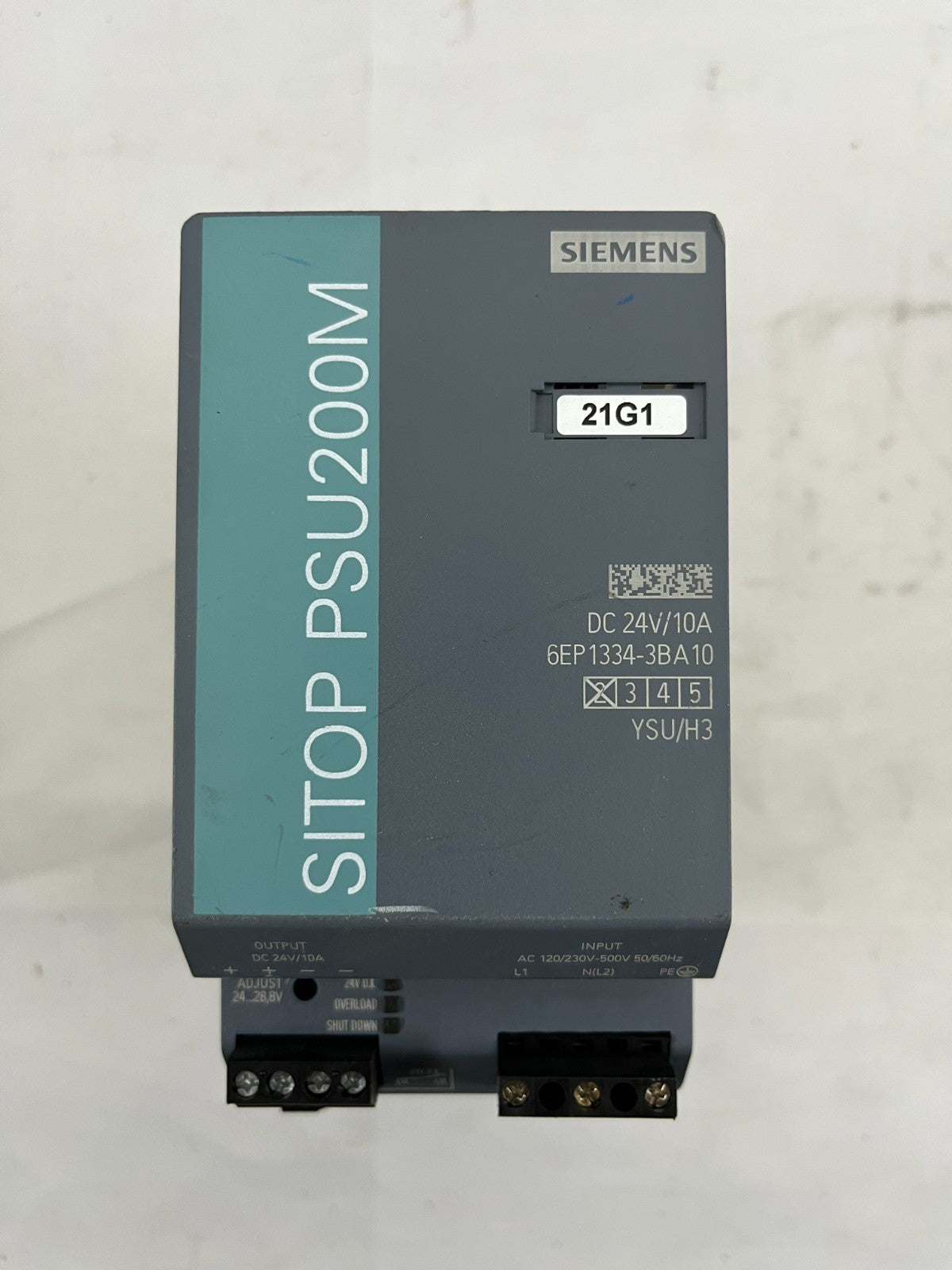 Siemens SITOP PSU200M Power Supply 6EP1334-3BA10 | 24V 10A Modular DIN Rail Used