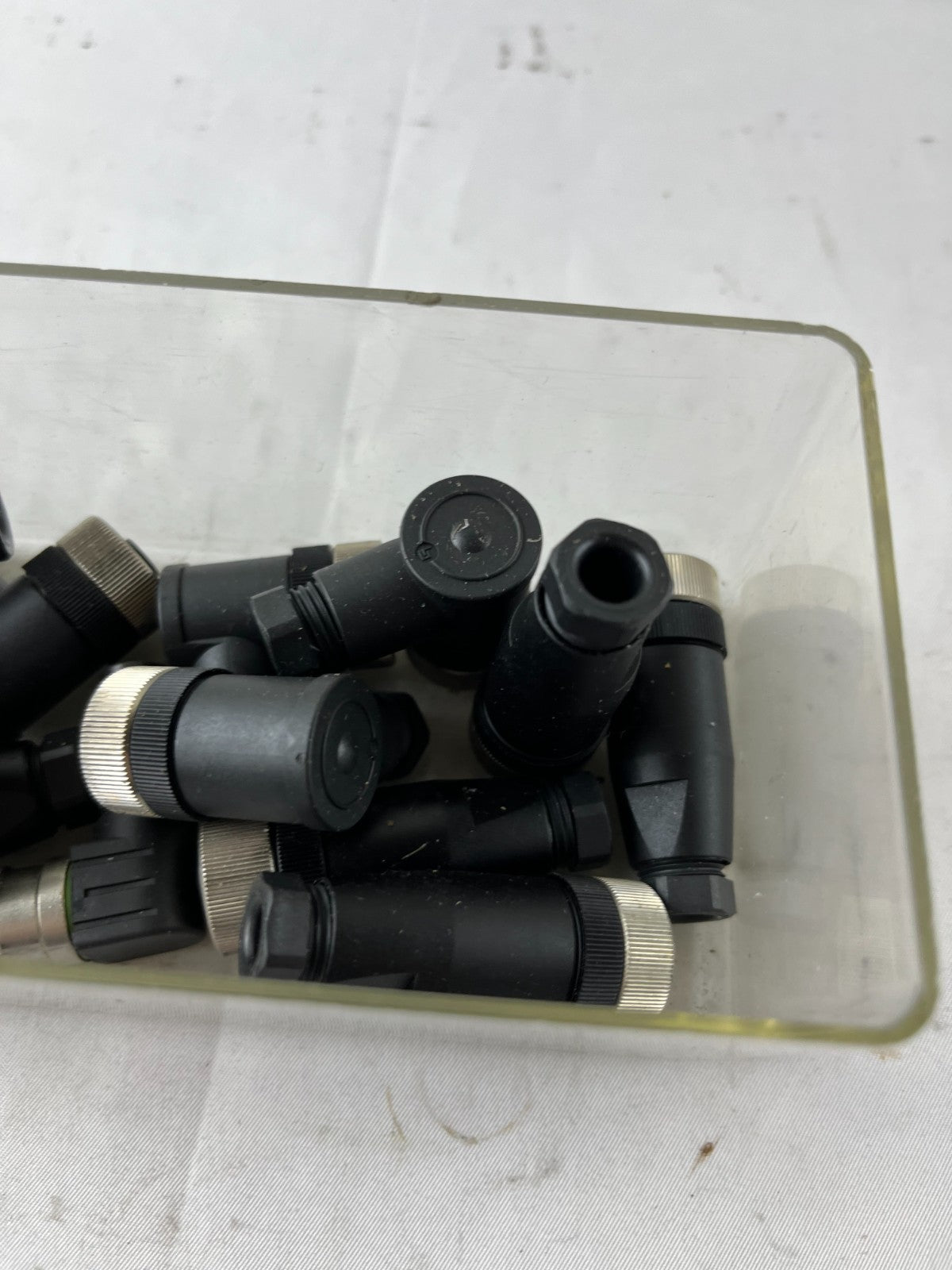 M12 90° Angled Field Wireable Connectors Bundle Used Spare Parts