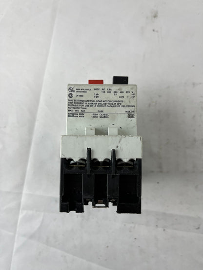 AEG Mbs 25 Manual Motor Starter 1–1.6A 3‑Pole 600V AC Used Spare Part