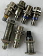 Lot of 7x Inductive Proximity Sensors M18 Mixed Brands Omron Telemecanique