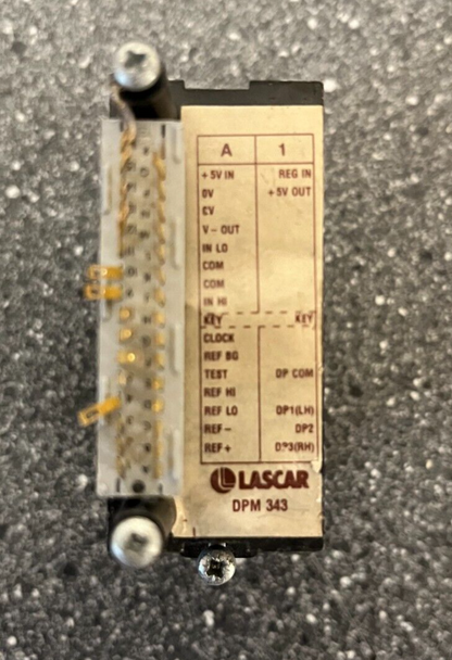 Vintage Lascar DPM 343 Digital Panel Meter - 24 Hour Soak Tested - 1990 QA Date