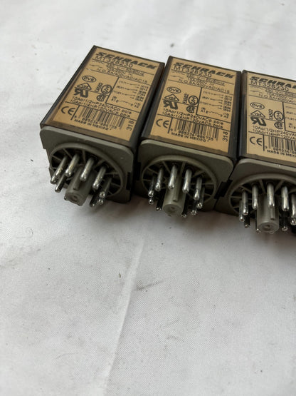 Schrack MT328230 Relay 230V AC 10A 3CO Plug‑In Tyco – Lot of 4 Used Spare Units