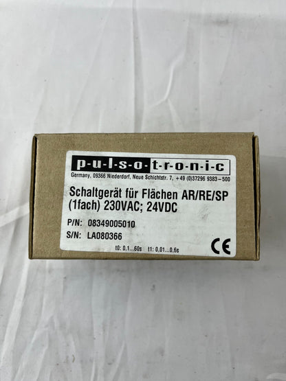 Pulsotronic 08349005010 NEW Flat Sensor Control Unit 230VAC 24VDC Germany Made