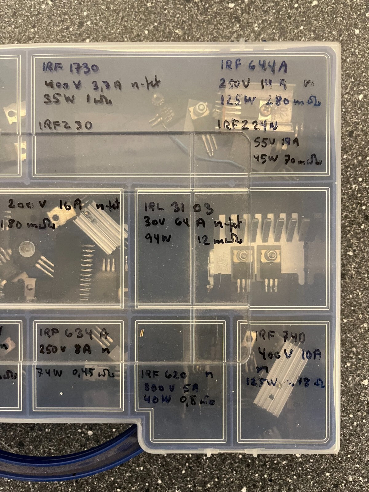 Mixed Lot of MOSFET Transistors & Power Semiconductors - IRF Series, Assorted