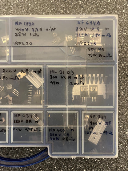 Mixed Lot of MOSFET Transistors & Power Semiconductors - IRF Series, Assorted