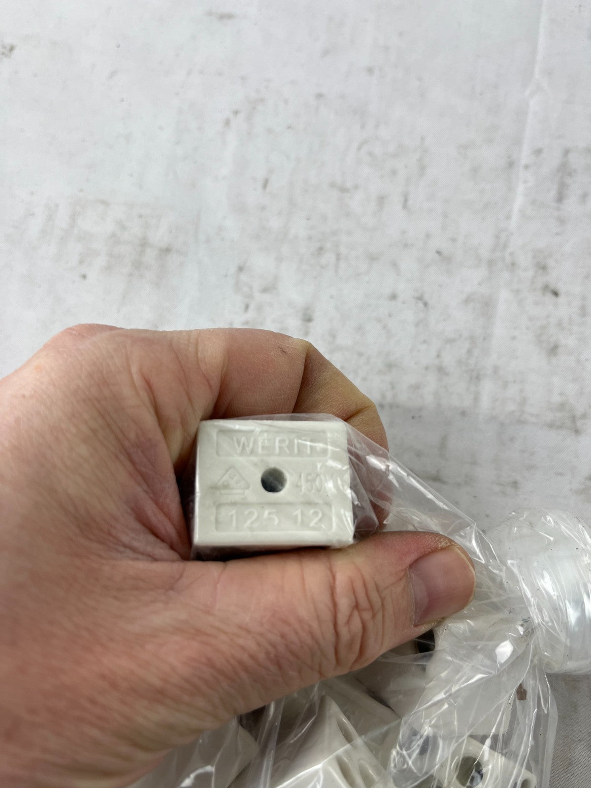 Werit 125-12 Ceramic Terminal Blocks 450V Heat Resistant Connector Lot Used
