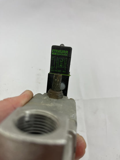 SMC VNB211A5-15A-5DZ-B-0 Process Valve 2-Port 1/2" NPT Solenoid 0.05-0.98MPa
