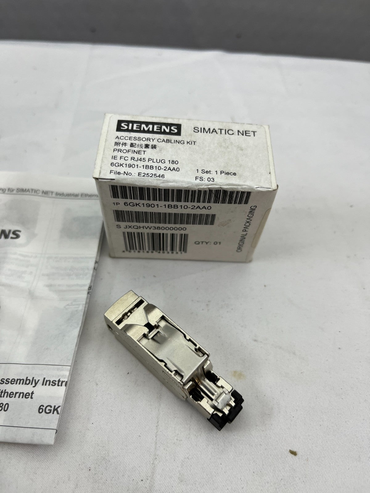 Siemens 6GK1901-1BB10-2AA0 IE FC RJ45 Plug 180 FastConnect Industrial Ethernet