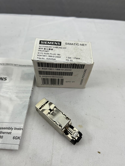 Siemens 6GK1901-1BB10-2AA0 IE FC RJ45 Plug 180 FastConnect Industrial Ethernet