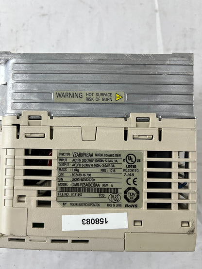 Omron V1000 CIMR-VZAB0P4BAA Inverter Drive 0.55kW 200–240V 1-Phase Used