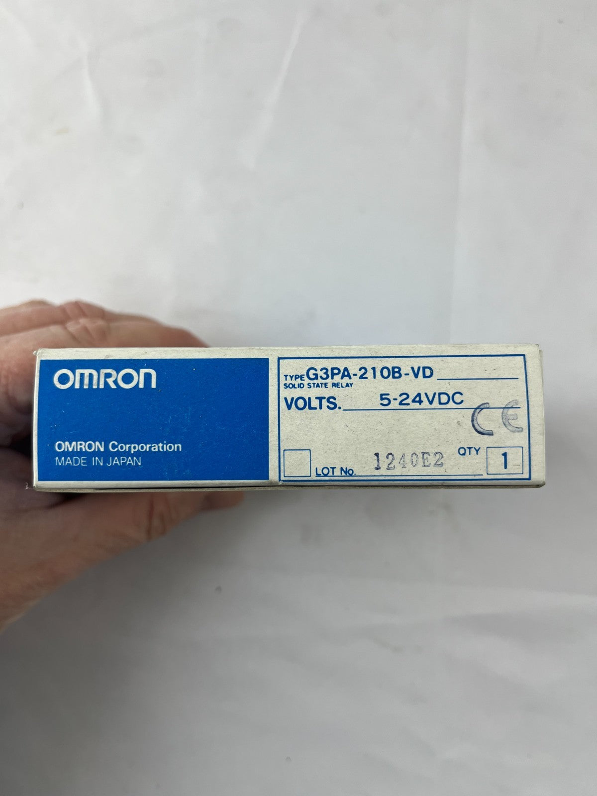 Omron G3PA‑210B‑VD Solid State Relay 10A 24–240Vac Output 5–24VDC Input New