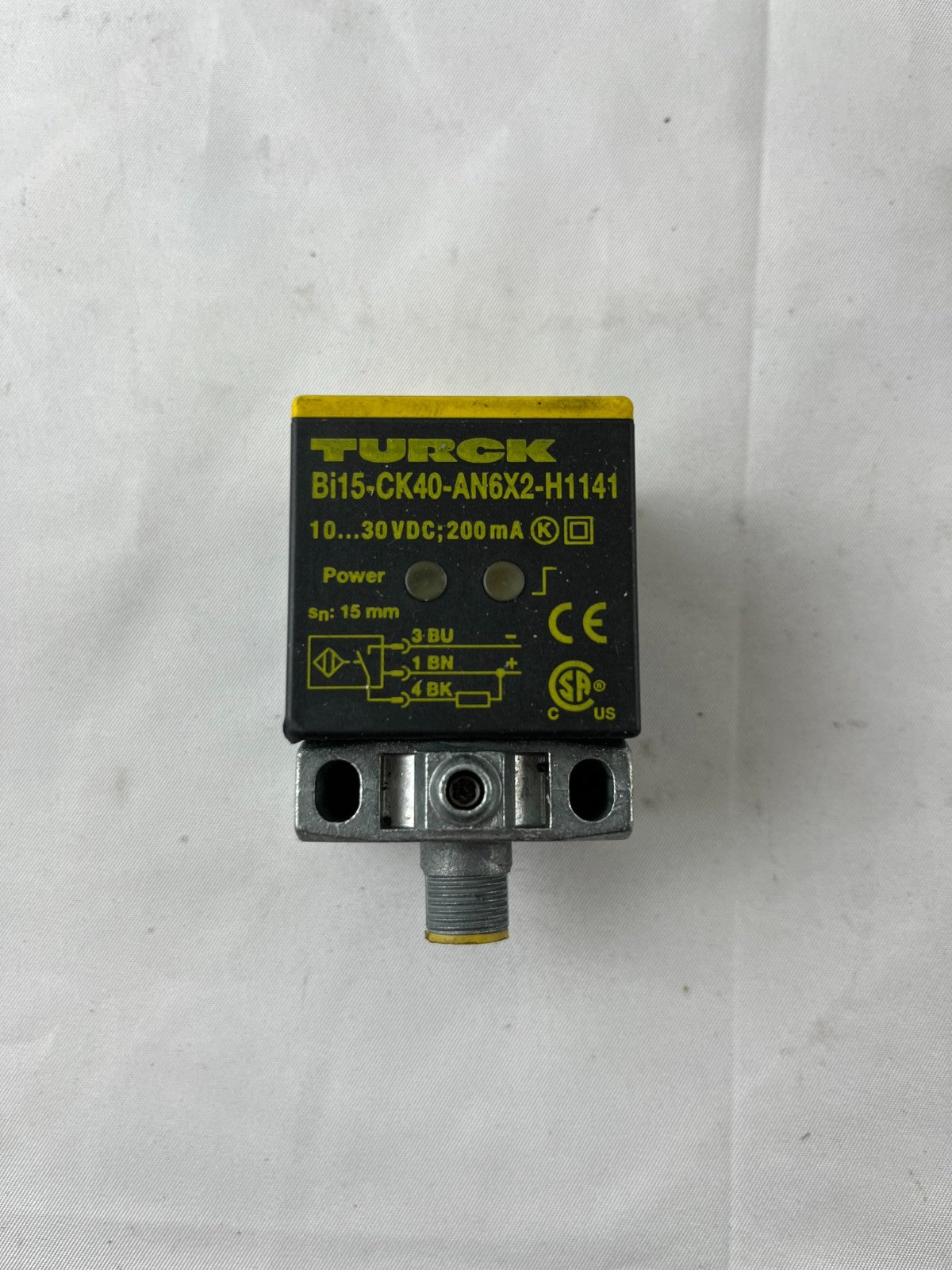 Turck Bi15-CK40-AN6X2-H1141 Inductive Proximity Sensor 10-30VDC Used Spare Part