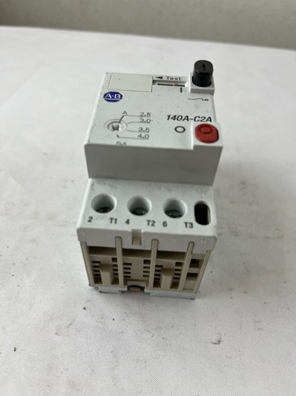 Allen‑Bradley 140A-C2A-B40 Manual Motor Starter 2.5–4.0A 3‑Pole Used Spare Part