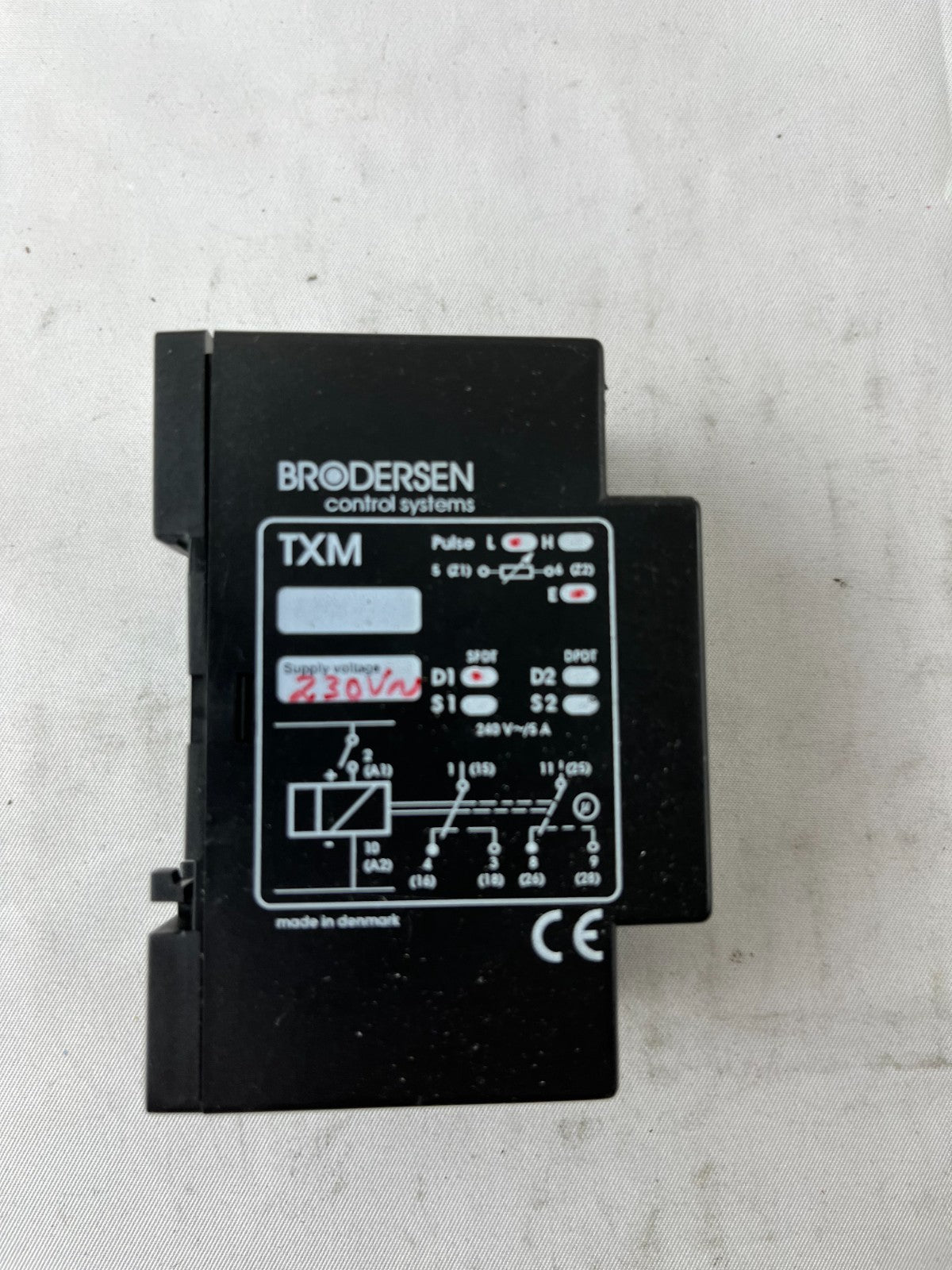 Brodersen UNIC TXM Timer Relay 230V AC Multifunction DIN Used Spare Unit