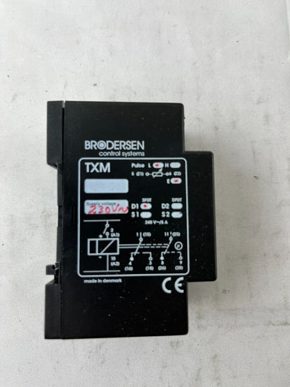 Brodersen UNIC TXM Timer Relay 230V AC Multifunction DIN Used Spare Unit