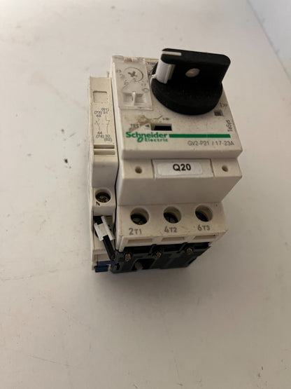 Schneider Electric GV2-P21 Motor Circuit Breaker 17–23A TeSys GV2 Manual Starter