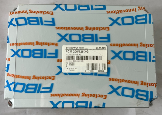 Fibox PCM 200/125 XG Polycarbonate Enclosure 255×180×125mm IP66/IP67 New In Box