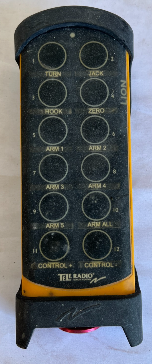 Tele Radio Lion 12 Button Industrial Remote Control Transmitter Used Spare Unit