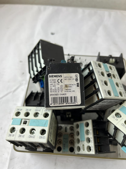 Siemens SIRIUS Auxiliary Contact Block Lot 3RH1911 3RH1921 Mixed Units Used