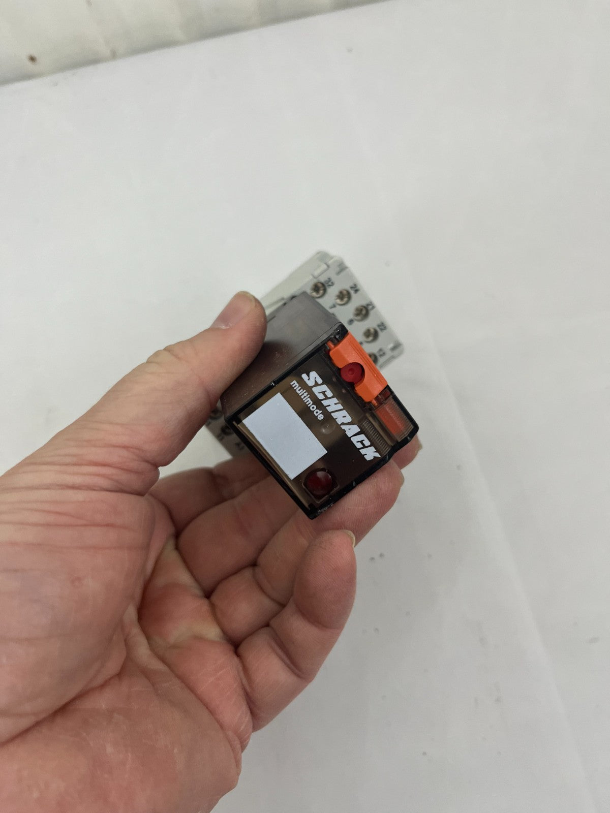 Schrack MT328230 Multimode Relay 230V AC 10A w/ Carlo Gavazzi ZPD11 DIN Base