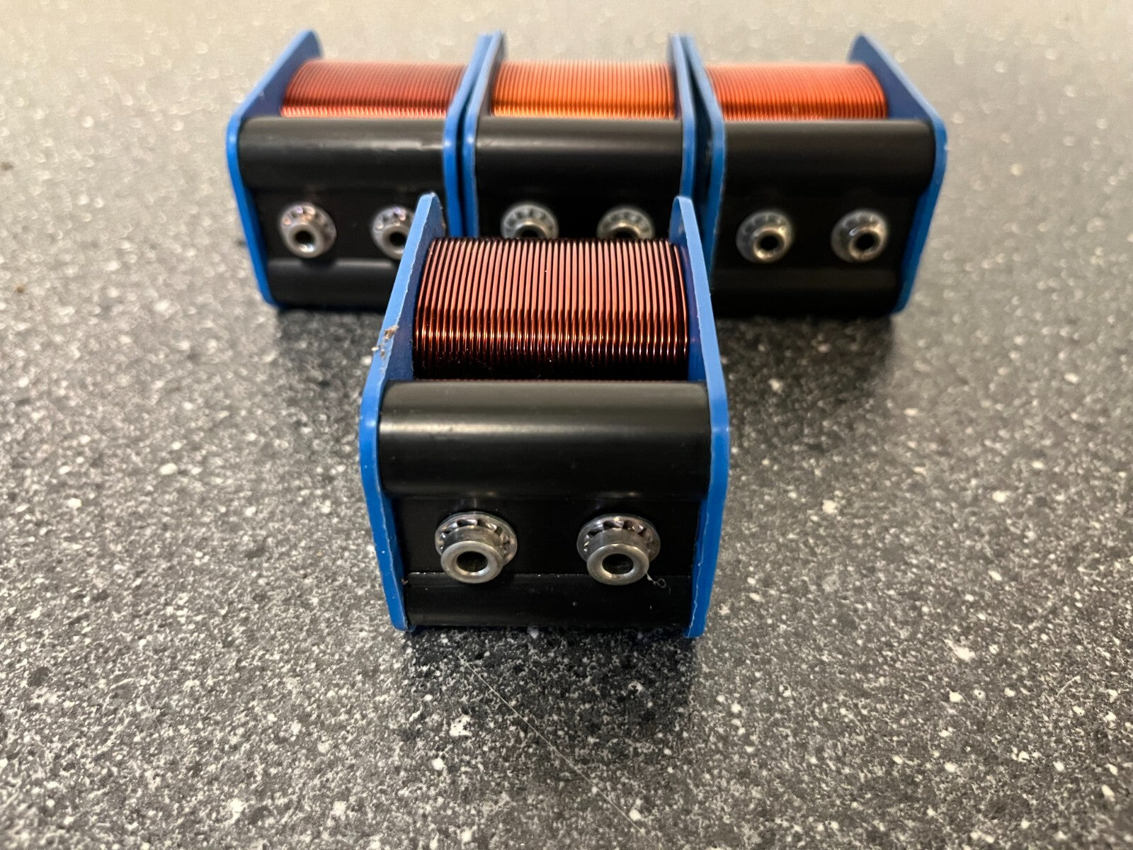Lot of 4 Vintage 200 Current Transformers Blue Industrial Components
