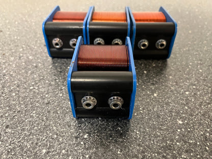 Lot of 4 Vintage 200 Current Transformers Blue Industrial Components