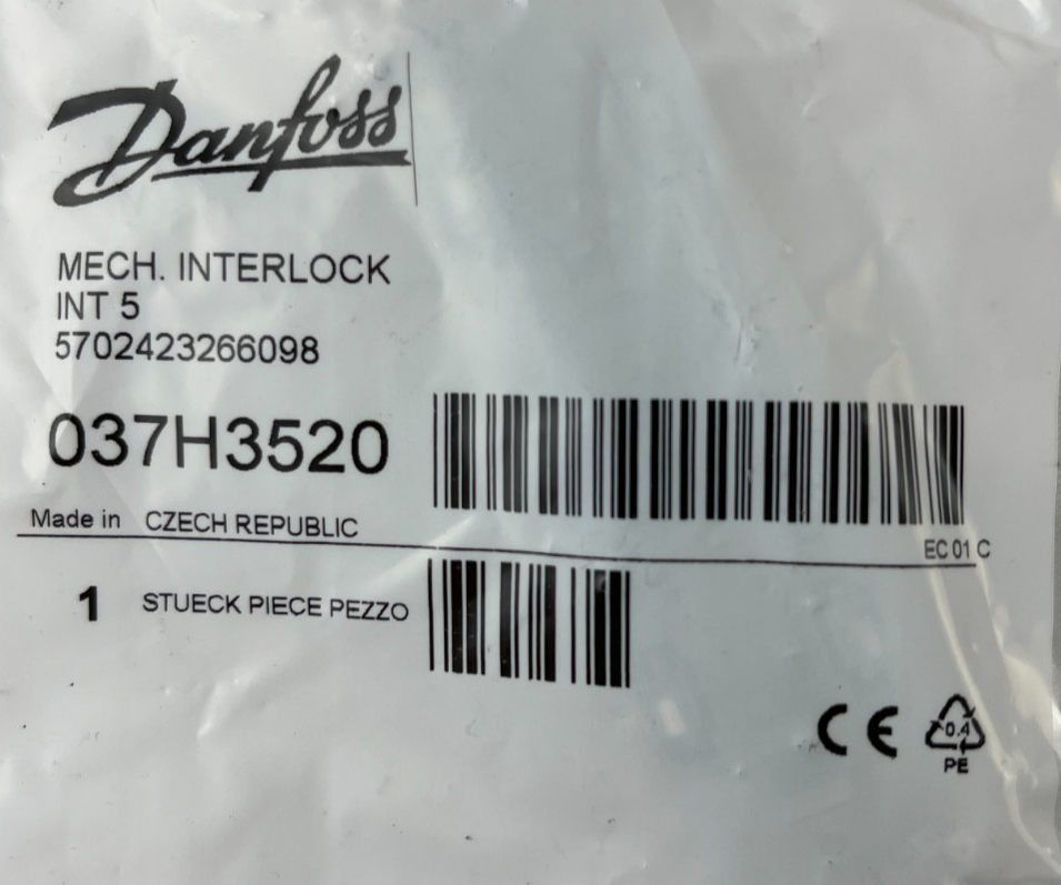 Danfoss INT 5 Mechanical Interlock 037H3520 for CI 5 Contactors New in Box