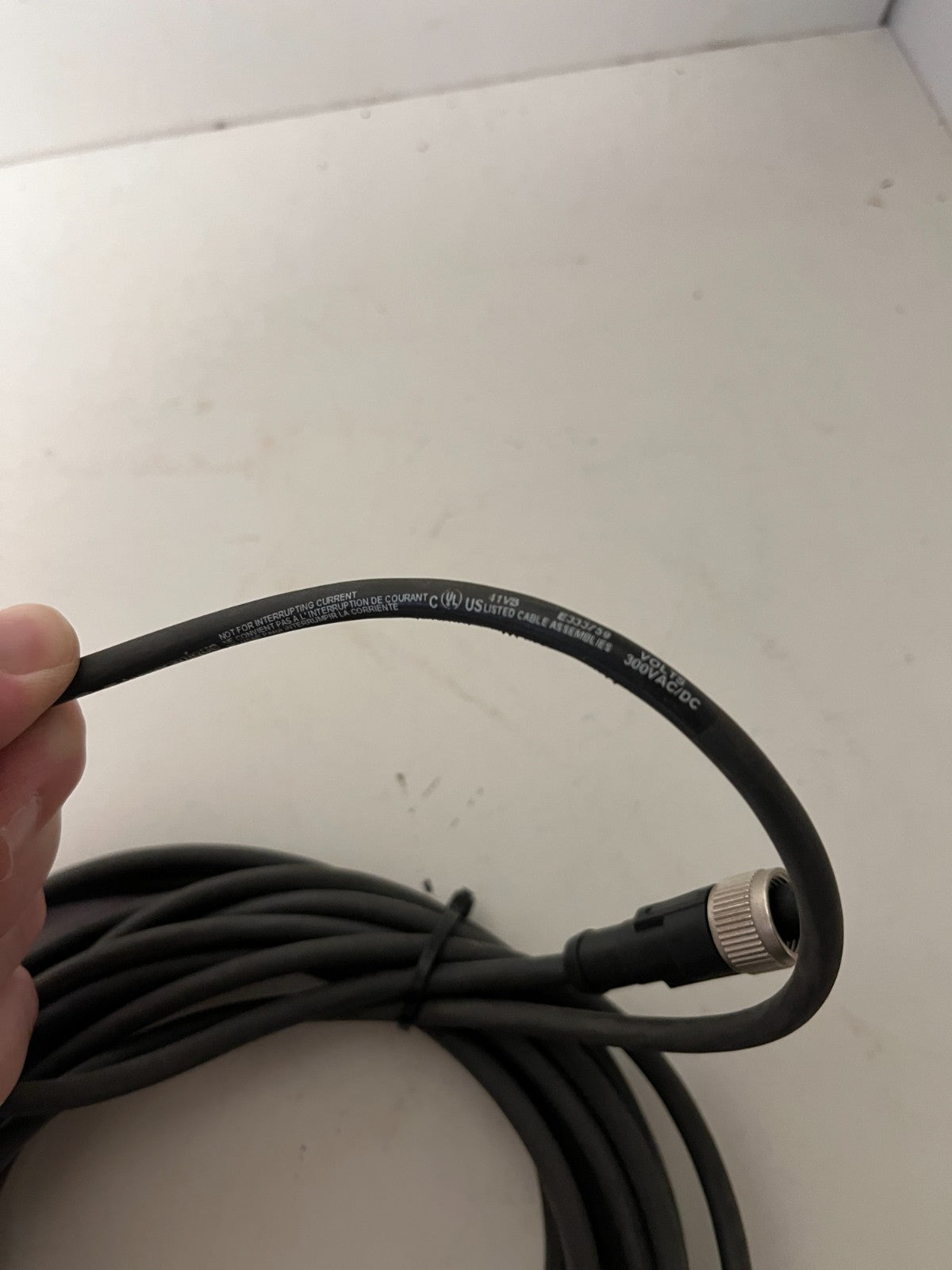 Telemecanique Sensor Connection Cable M12 4-Pin Female Approx 10m Lot of 2 Pcs