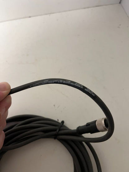 Telemecanique Sensor Connection Cable M12 4-Pin Female Approx 10m Lot of 2 Pcs