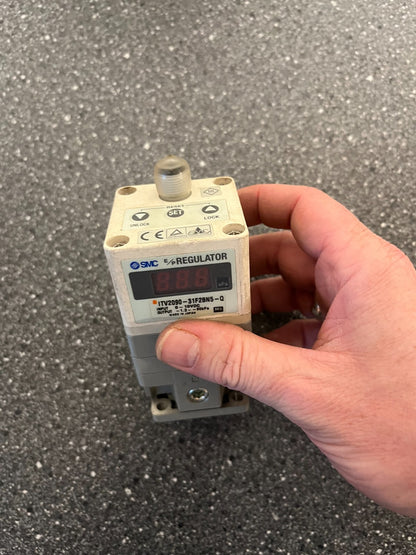 SMC ITV2090-31F2BN5-Q E/P Regulator 0-10V DC Input, 0.1-3.0-80kPa Output - Used