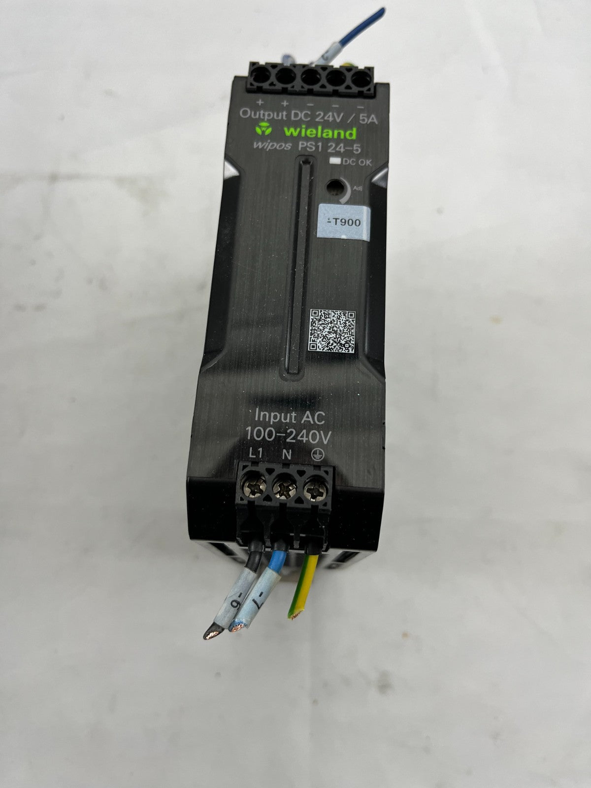 Wieland Wipos PS1 24-5 DIN Rail Power Supply 24V 5A, 81.000.6530.0, Used, Tested