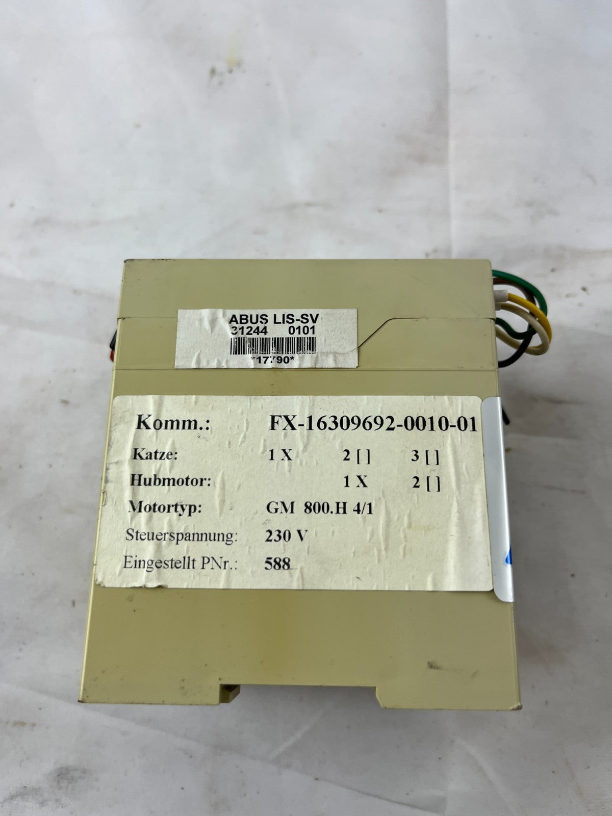 ABUS LIS-SV Load Monitoring Controller Hoist Crane Control Module 230V Used