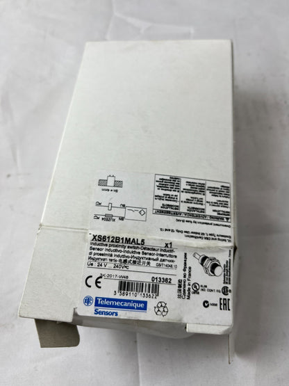 Schneider XS612B1MAL5 Proximity Sensor M12 4mm AC/DC New 5m Cable Telemecanique