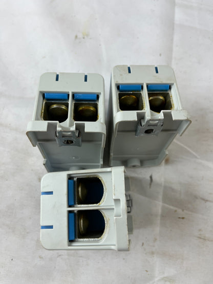 Lot of 3 Ensto KE 68.2 Distribution Terminal Blocks 320A 800V Cu/Al Power Connec