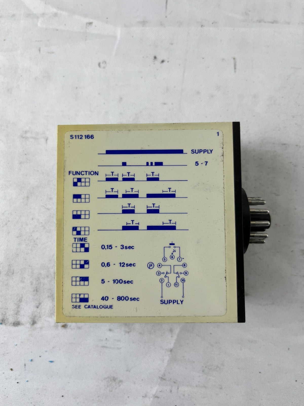 Carlo Gavazzi S 112 166 230 Interval Timer External Start 230V Used DK Denmark