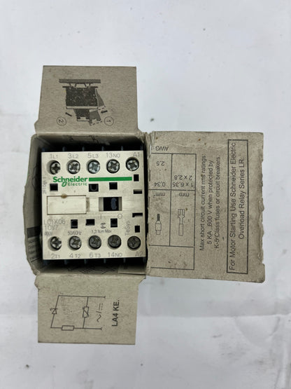 Schneider Electric LC1K0610V7 TeSys K Contactor 3P, 6A, 400V Coil, New in Box
