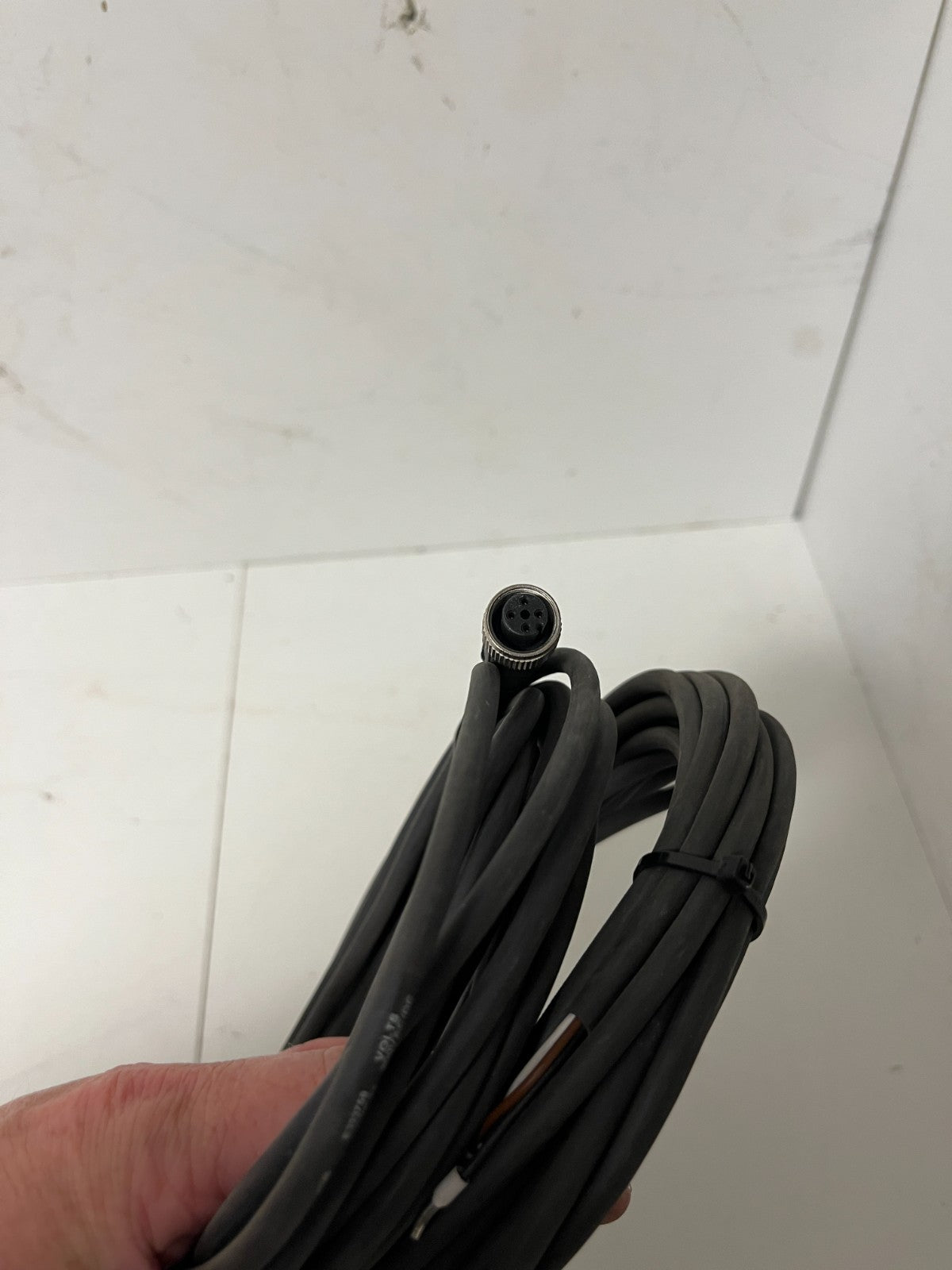 Telemecanique Sensor Connection Cable M12 4-Pin Female Approx 10m Lot of 2 Pcs