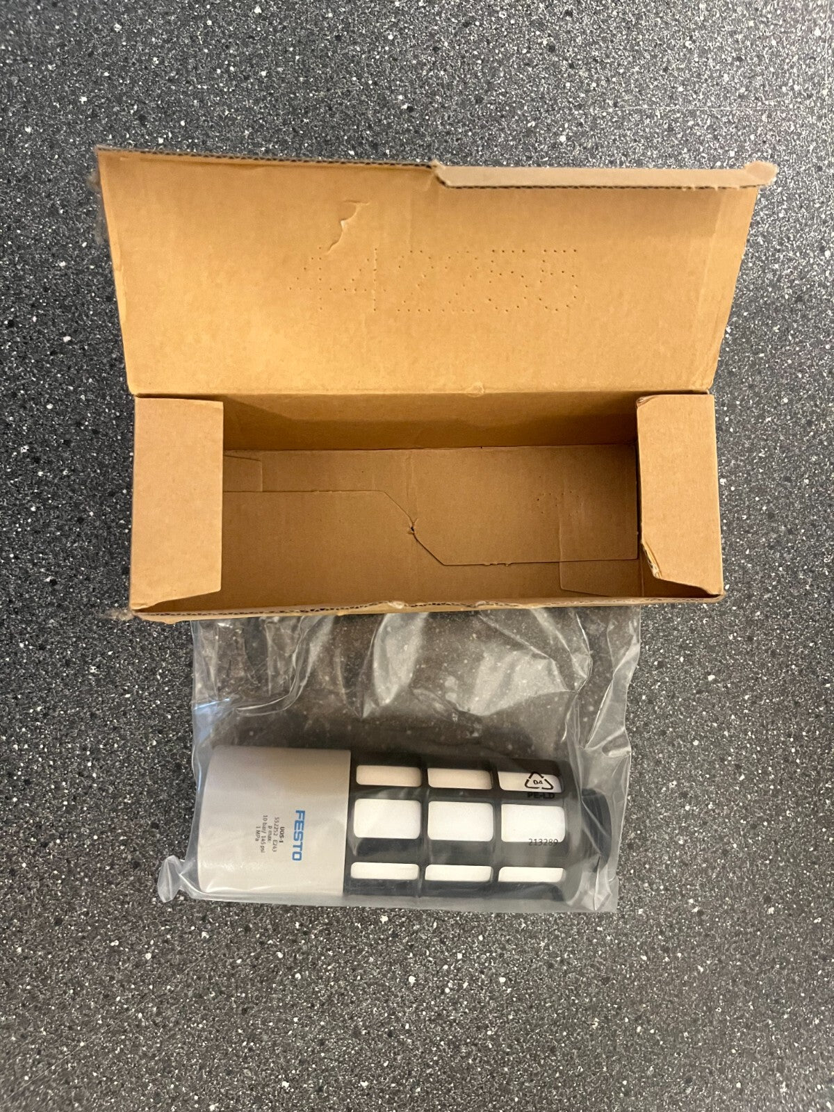 Festo UOS-1 Silencer, Schalldämpfer 552252 E243 - New in Box, 10 bar / 145 psi