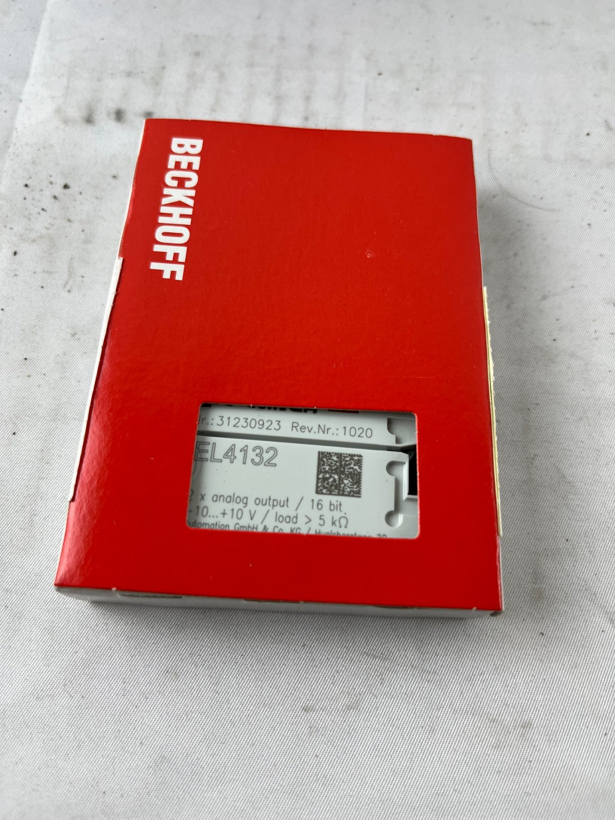 Beckhoff EL4132 EtherCAT Terminal 2‑Channel Analog Output ±10V 16‑Bit New in Box