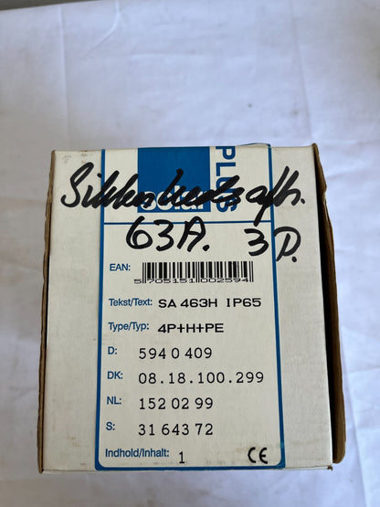 Solar Plus SA 463H IP65 63A 4P+H+PE Switch Disconnector New Spare Unit