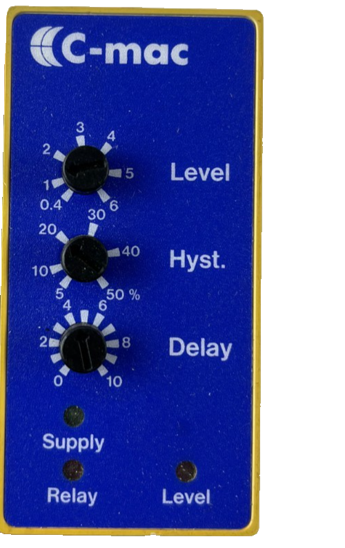 C-mac RC10-1-1-230 AC/DC Current Relay 0.4mA-6A 8A/250VAC Denmark 012x0740 NEW