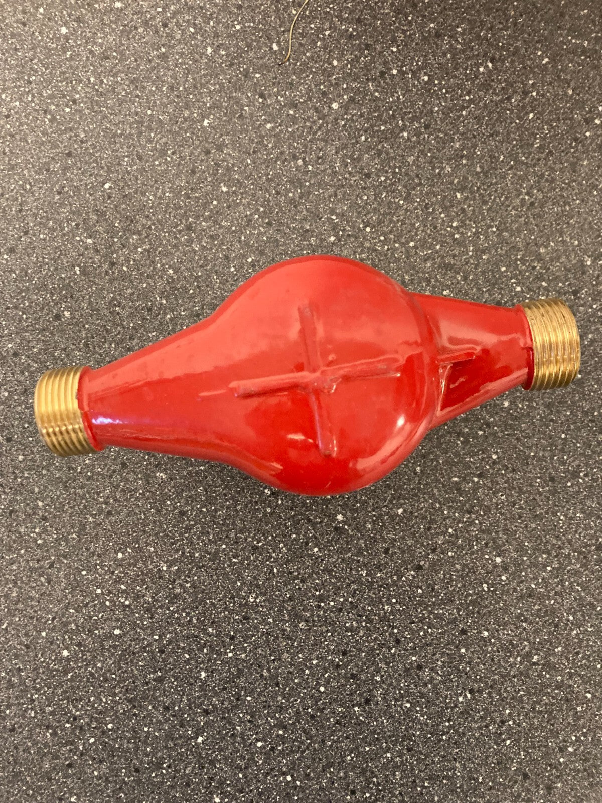 B METERS Water Meter MAR18 AC83, GSD8 130mm Italy Qn 1.5 m³/h in Red