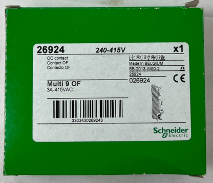 Schneider Electric 26924 Multi 9 OF Auxiliary Contact 240-415V New NOS Spare