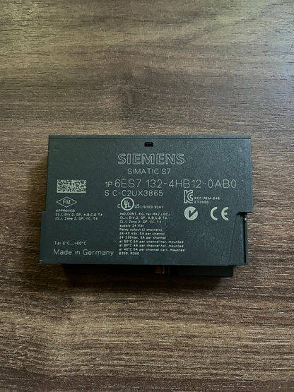 Siemens SIMATIC S7 6ES7 132-4HB12-0AB0 ET200S 2RO Relay Output Module NO/NC 48V