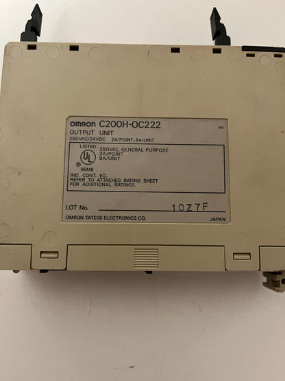 Omron C200H-OC222 Output Unit 250VAC/24VDC 2A - Used, Tested Working